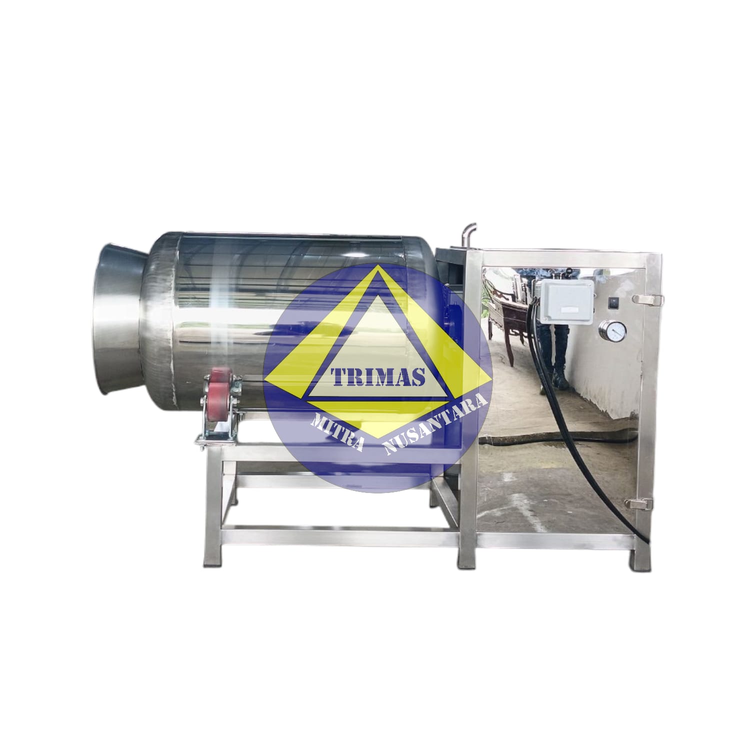 Mesin Tumbler Vacuum Marinasi Stainless Steel