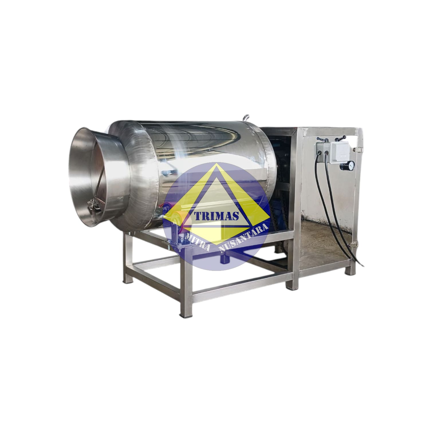 Mesin Tumbler Vacuum Marinasi Stainless Steel