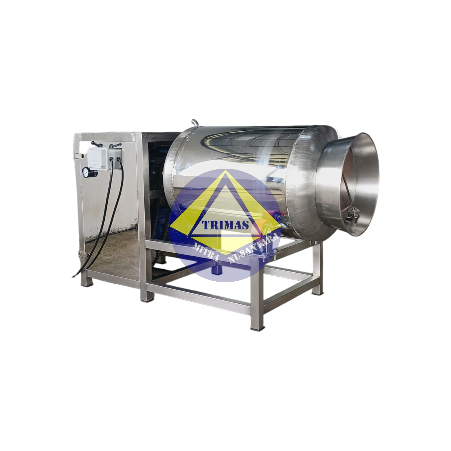 Mesin Tumbler Vacuum Marinasi Stainless Steel
